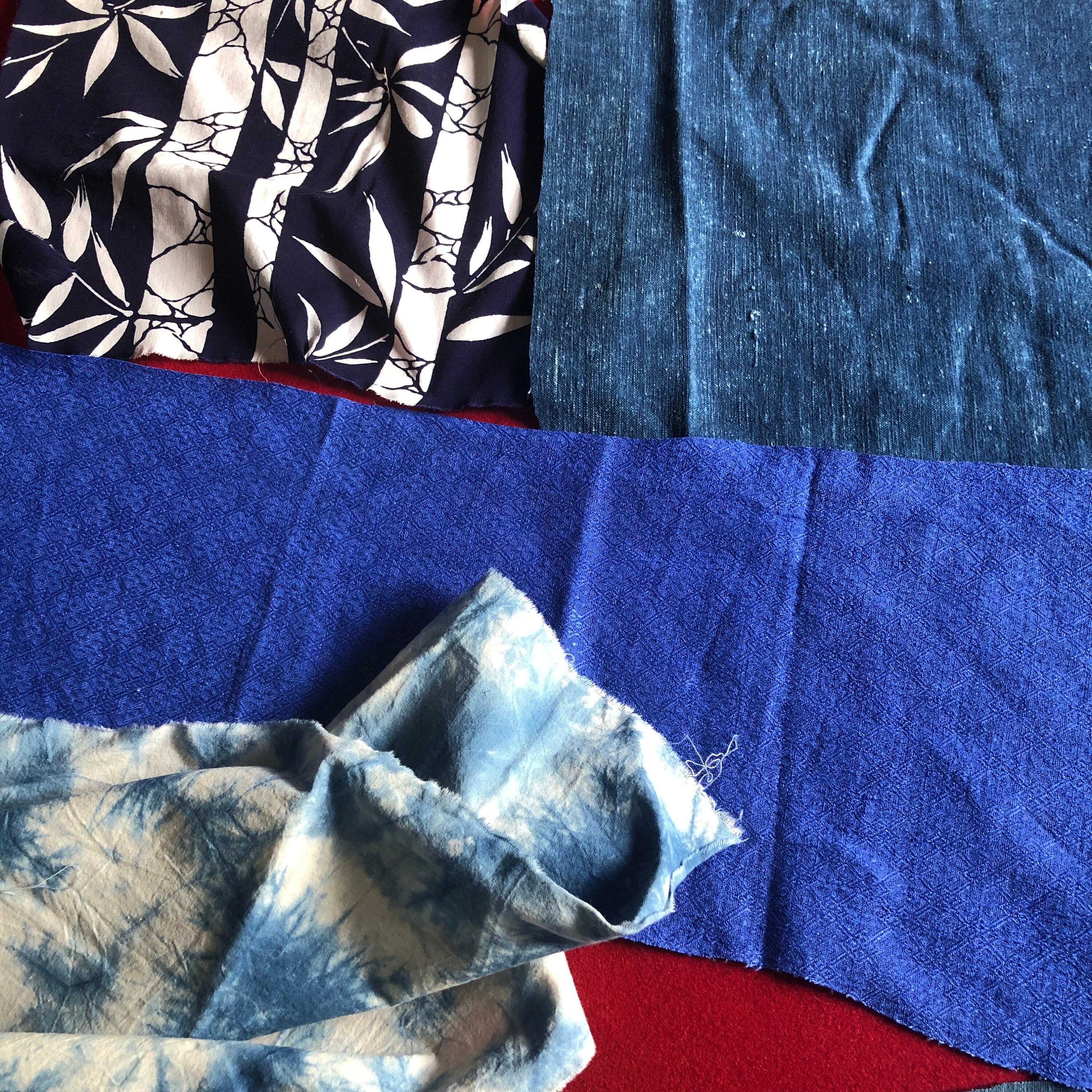 Antique and Vintage Boro Fabric for Journal Cover or Small Tote