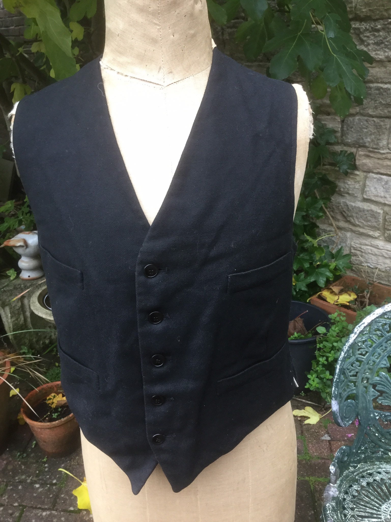 Image of Vintage Wool French Waistcoat