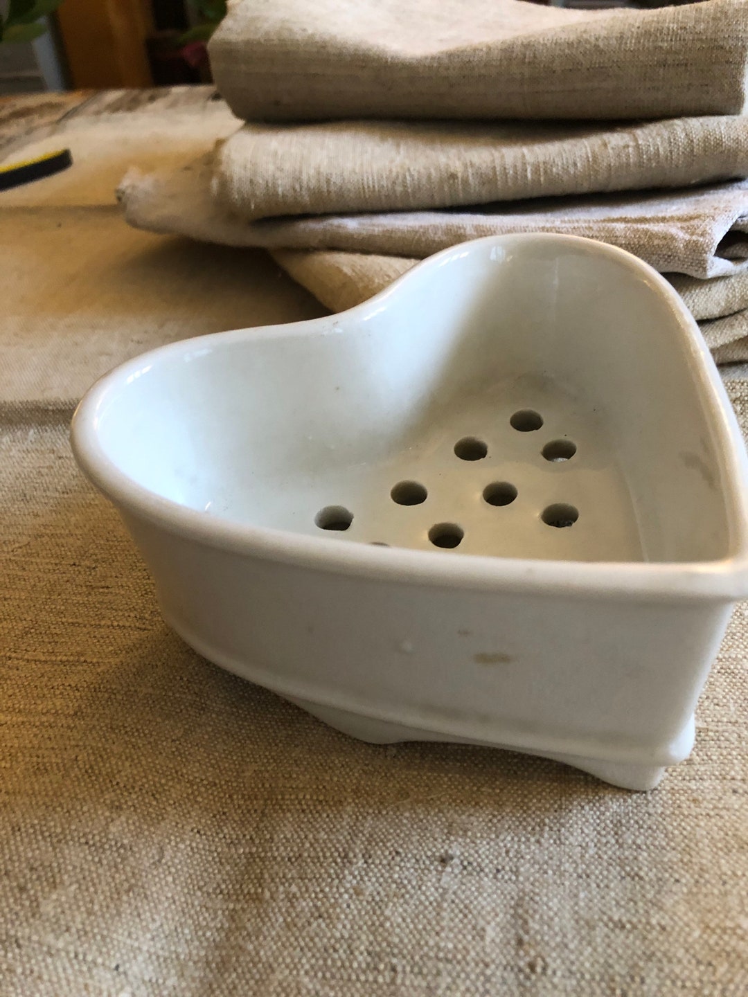 Antique French Heart Shaped Cheese Drainer Etsy