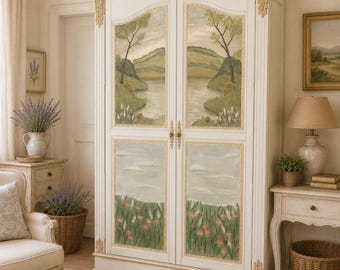 Hand Painted Armoire