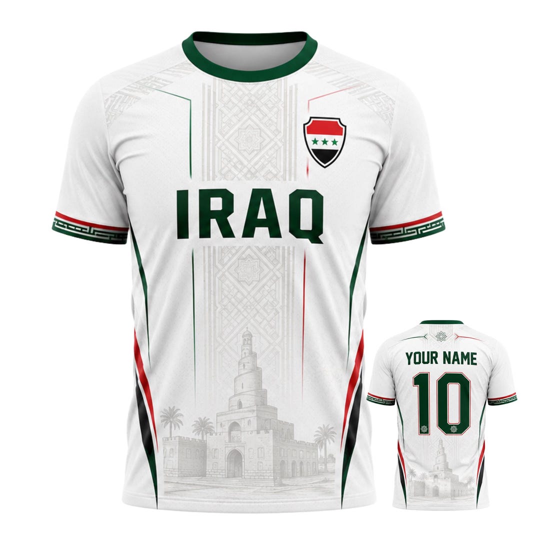 Iraq Sticker Football Iraq Soccer T-shirt 3D, Iraq Flag Football Jersey Fan Shirt - Etsy