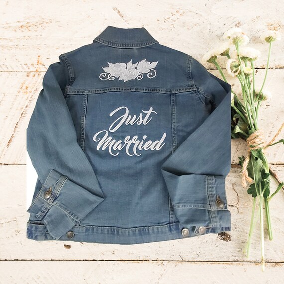 Veste en jean personnalisable mariage hotsell