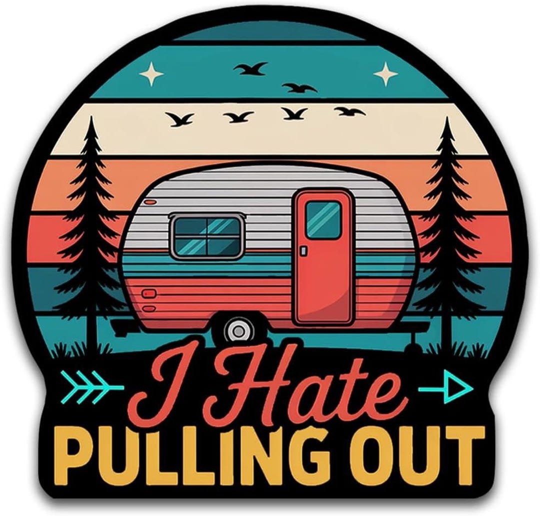 Funny Camper Sticker – Retro RV Vinyl Decal, Camping Humor Gift - Etsy