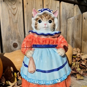 Lefton Miss Kitty Cookie Jar - Etsy
