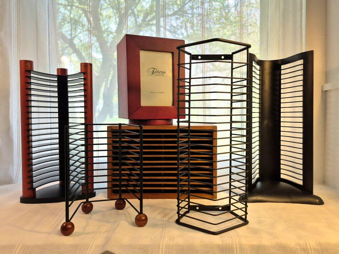 Fancy Cd Rack Vintage CD Storage Racks Office Music Organizers — See Details - Etsy