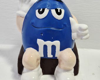 1996 Saxophone Playing Blue M&M Watch- Vintage Unisex Mars Candy