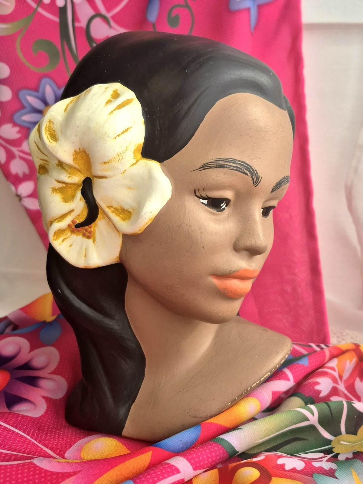 1950 MARWAL HAWAII HULA HEAD・HULA BUST Marwal Hawaiian Bust - Etsy