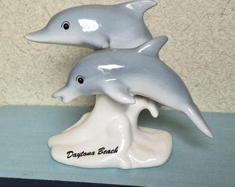 Vintage Daytona Beach Dolphins Ceramic AGiftCorp Souvenir