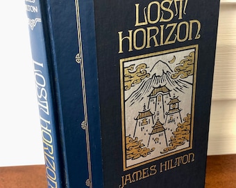 Lost Horizon, Fiction Hard cover Book by James Hilton, Reader's Digest Edition, 1990, Shangrila, Himalayas, Tibet