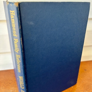 World Atlas 1966 Hammond Family Reference, Color Maps and Geography, Vintage World Maps, State Maps