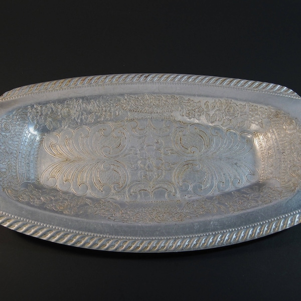Hammered Aluminum Bread Tray Etsy