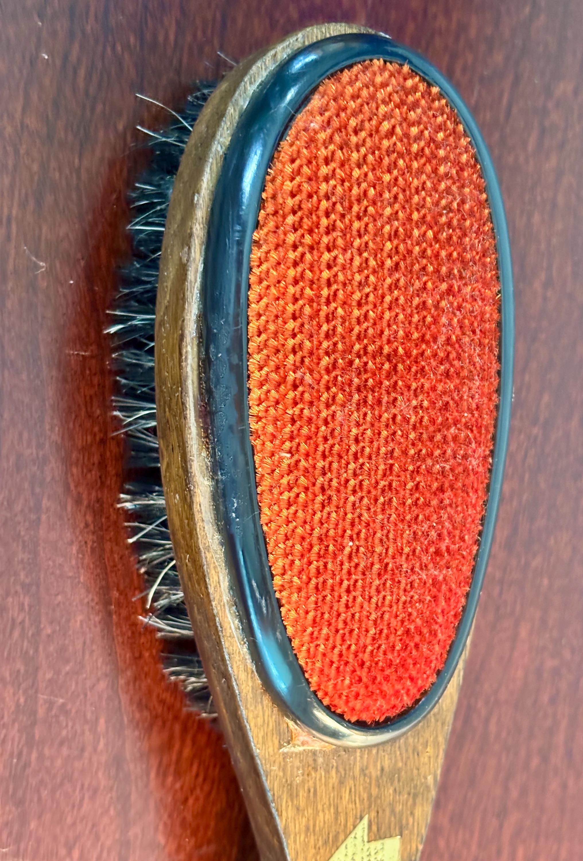 Brosse à Vêtements Vintage Swank Années 60 - Manche En Bois - Allemagne De L'Ouest