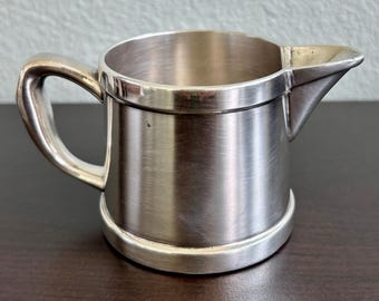 Antike Benedikt Indestructo Silberplatte Hotelgeschirr Tasse, Rasiertasse #1367, 1920er/1930er Jahre E.P.N.S. Kleiner Milchkännchen