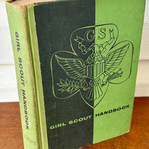 1955 Girl Scout Handbook Intermediate, New Edition 8th Impression Hardcover, Girl Scout Knowledge and Skills Guide, Be Prepared Handbook