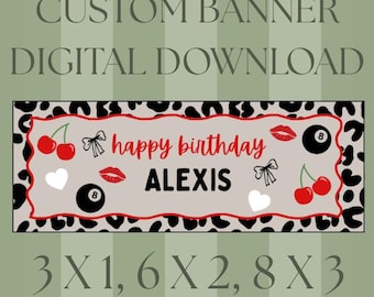 CUSTOM Vegas-Inspired Banner - DIGITAL DOWNLOAD