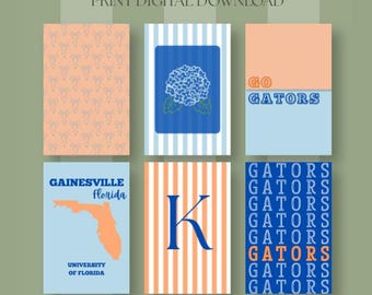 CUSTOM 6 University Prints - DIGITAL DOWNLOAD 11x17"