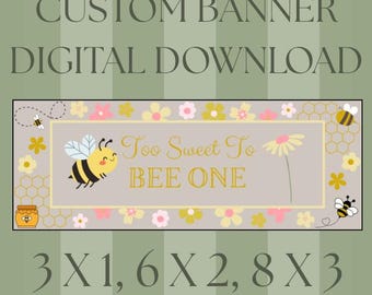 CUSTOM Baby's 1st Birthday Banner - DIGITAL DOWNLOAD