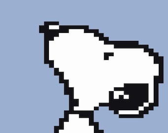 Snoopy Inspired Chunky Knit / Finger knitting/ Hand Knitting Blanket Pattern (Digital Download)