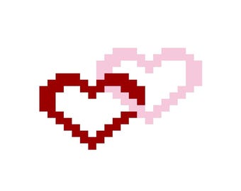 Double Heart Chunky Knit/ Finger Knitting/ Hand Knitting Blanket Pattern (Digital Download)