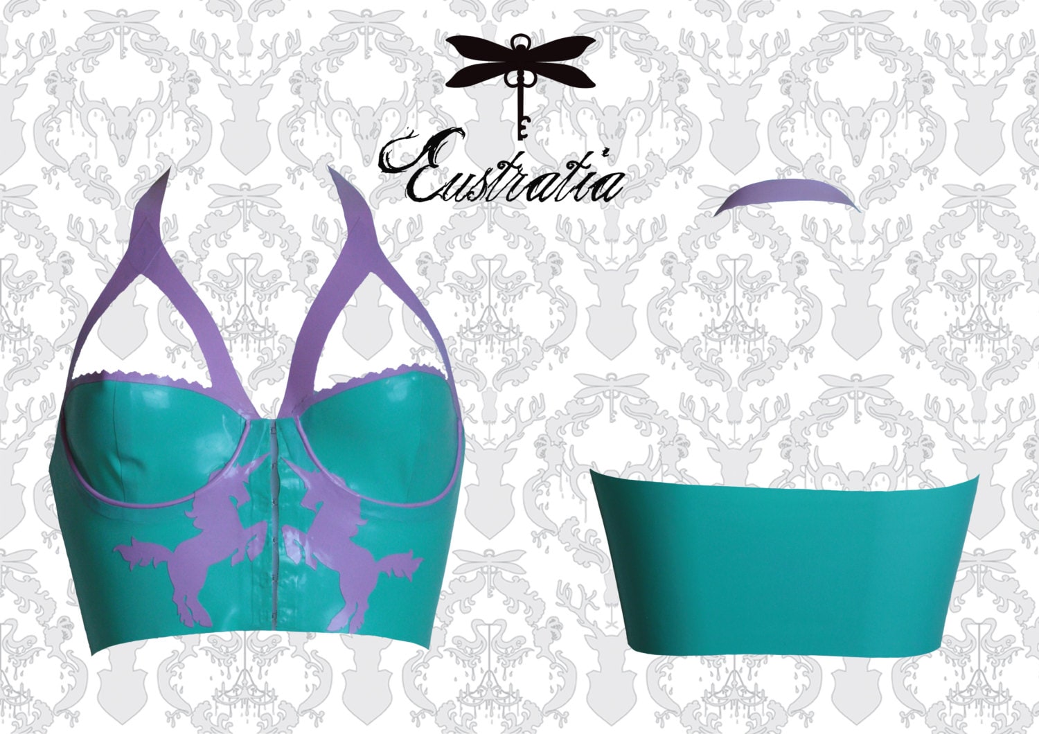 Latex Unicorn Bra Etsy