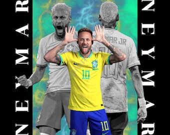 Diseño de camiseta urbana de Neymar JR (descarga digital PNG)