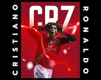 Diseño de camiseta urbana de Cristiano Ronaldo (descarga digital PNG)