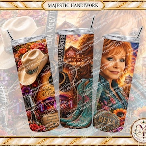 Fan art ispirata a Reba / Fan di musica country patriottica PNG (Download digitale)