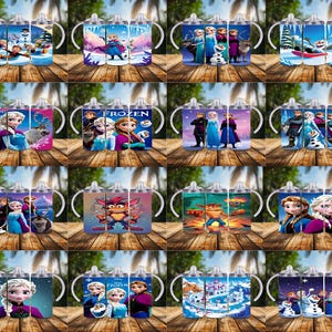 3500 Cartoon Sippy Cup Tumbler, 12oz Straight Tumbler Sublimation, Childrens Cartoon Tumbler Wrap, 12oz Kids Flip Top Wrap, Sippy Cup Bundle image 16