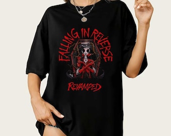 Falling In Reverse T-Shirt - Unisex Rock Music Band Merch - Rocker Style Tee - Concert Shirt - Hard Rock Music Gift