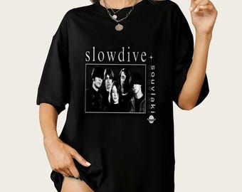 Slowdive Exclusive T-Shirt - Unisex Indie Music Merch - Music Band Apparel Gift - Souvlaki Album Tee