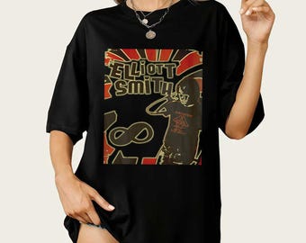 Camiseta exclusiva de Elliott Smith - Sudadera unisex - Merchandising de música indie - Regalo de música folk indie - Camiseta del álbum Figure 8