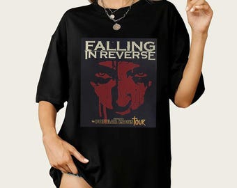Falling In Reverse T-Shirt - Unisex Rock Music Band Merch - Post Hardcore Apparel Gift - Rocker Style Cotton Concert Tee