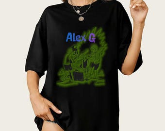Alex G Exclusive T-Shirt - Sweatshirt - Unisex Hoodie Indie Music Merch - Rock Music Apparel Gift - I Saw the TV Glow Album Tee