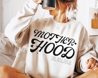 Motherhood Retro Design PNG, Trendy Mom Life (Digital Download)
