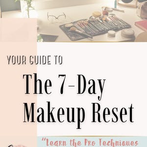 7-dagars makeup-återställning/nybörjarvänlig digital guide för mogen hud