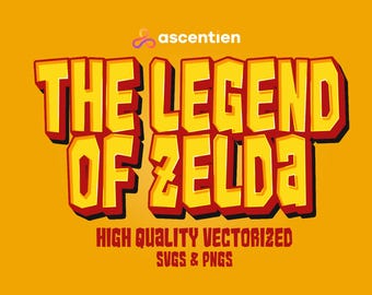 Legends of Zelda SVG Bundle | Hyrule Sword & Shield Clipart (Digital Download)