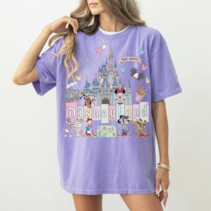 Comfort Colors Disneyland Retro Pastel Castle Shirt, Mickey Friends Park Snacks Tee, Disneyland Shirt, Disneyworld Shirt image 6