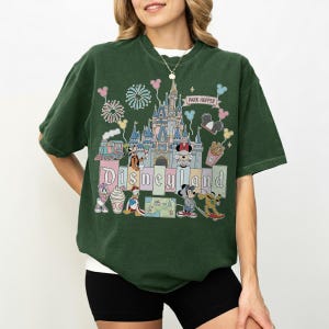 Comfort Colors Disneyland Retro Pastel Castle Shirt, Mickey Friends Park Snacks Tee, Disneyland Shirt, Disneyworld Shirt image 5