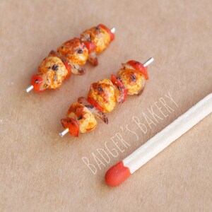 Miniatur KABOB BBQ, BJD Doll Prop, Puppenzubehör, Puppenhaus Essen