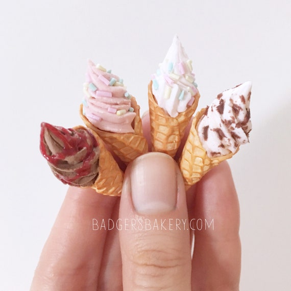 Miniature Soft Serve Ice Cream Cones Summer Treat For Your Etsy