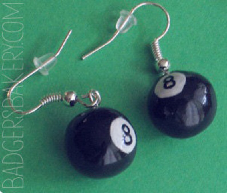 Miniature BILLIARD Ball Earrings ONE PAIR 16 patterns Tiny Etsy
