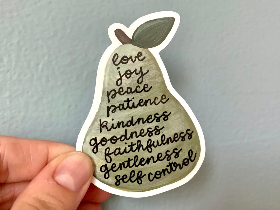 Fruit of the Spirit Sticker, Bible Verse Sticker, Christian Water ...
