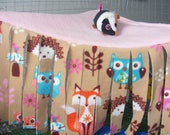 Large Corner Fleece forest, hidey hammock, curtain, cave. Bed or play. Guinea Pig, Ferret, Rat, Gerbil, Hamster, Hedgehog,NEW FLEECE DESIGNS