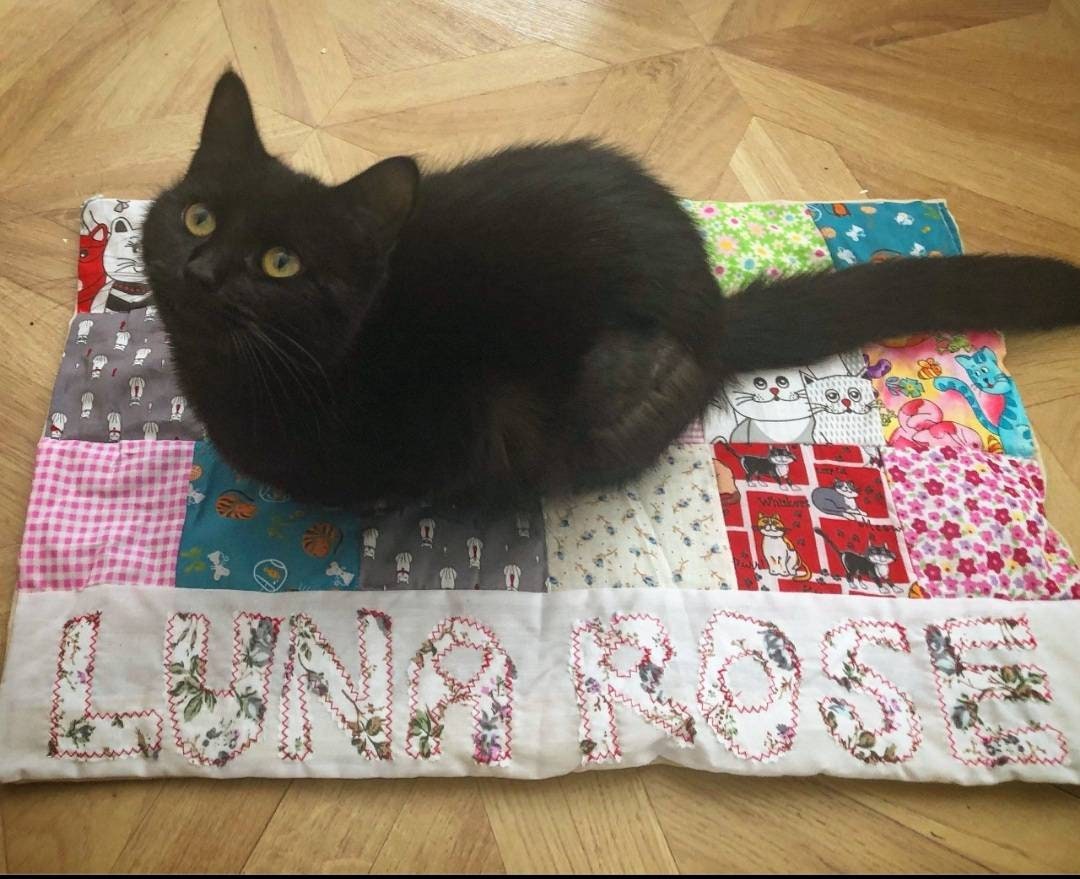 Personalised Patchwork Dog or Cat Quilt Bed Liner Blanket. - Etsy UK