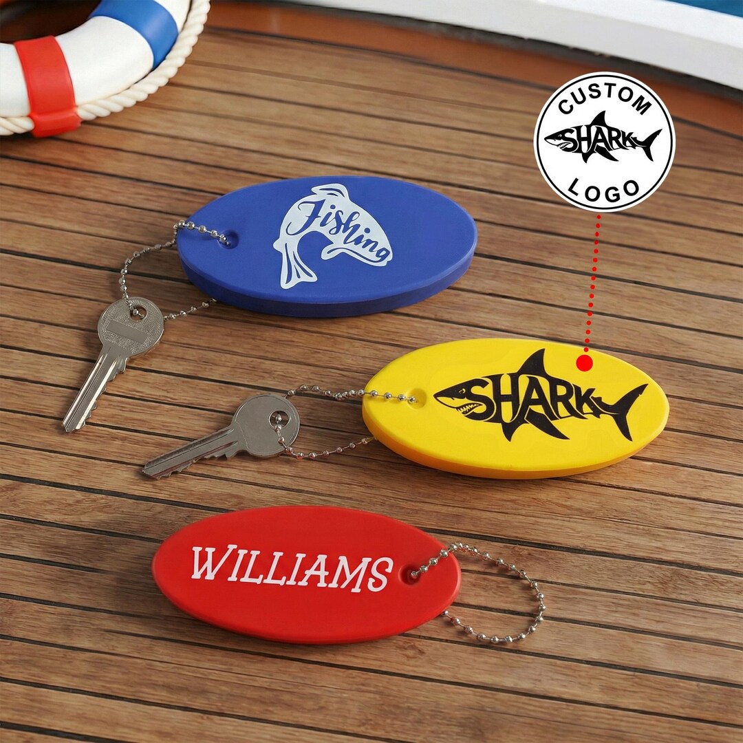 Personalized Lightweight Floating Keychain, Custom Name and Logo, Gifts ...
