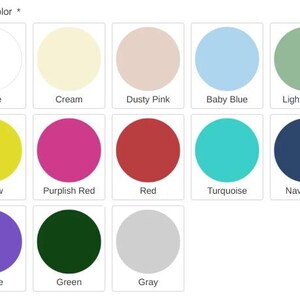 K&ouml;nnte beinhalten: Eine Farbkarte f&uuml;r Decken mit einer Vielzahl von Farben. Die Karte enth&auml;lt Optionen wie Wei&szlig;, Creme, Staubrosa, Babyblau, Hellgr&uuml;n, Gelb, Purpurrot, Rot, T&uuml;rkis, Marineblau, Lila, Gr&uuml;n und Grau.