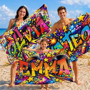 Buntes strandtuch
