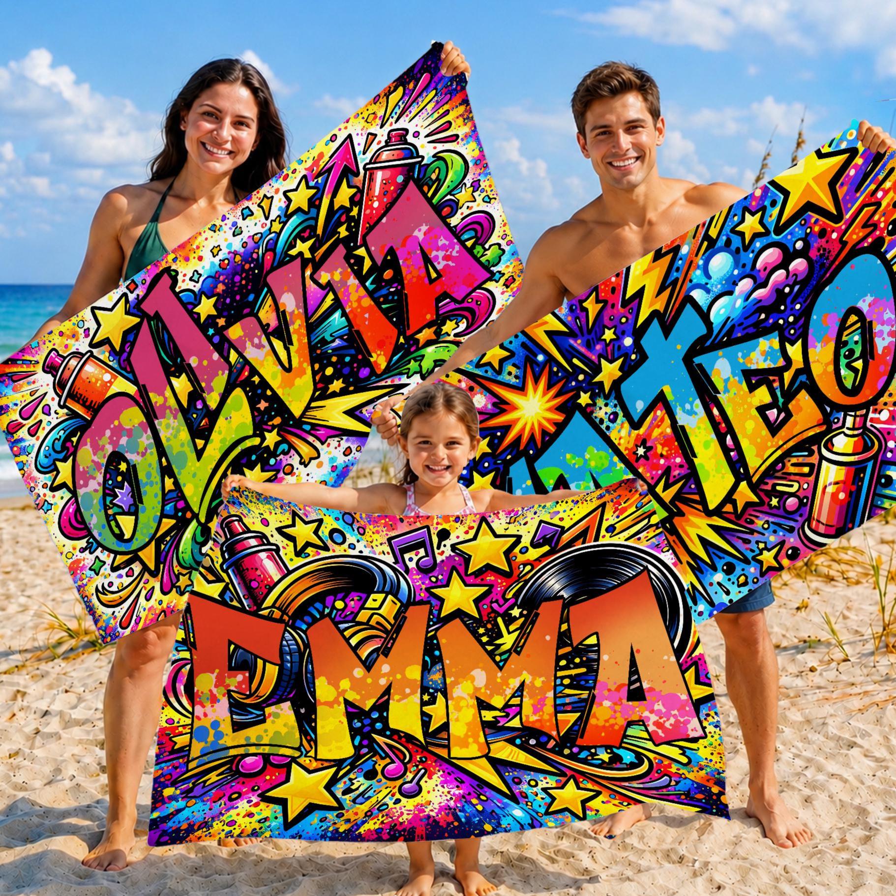 Buntes strandtuch