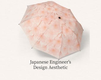 Kirschblüten-Regenschirm, japanische Sakura-Blume, Kawaii-Ästhetik-Geschenk, elegantes rosa Blumenmuster, Frühlingshochzeitsgeschenk