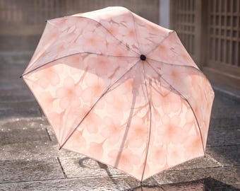 Cherry Blossom Umbrella, Japanese Sakura Flower, Kawaii Aesthetic Gift, Elegant Pink Floral, Spring Wedding Gift
